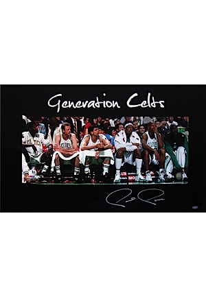 Paul Pierce Autographed Generation Celtics 18X24 Photo